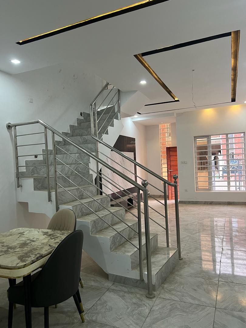 AVAILABLE TO LET  BRAND NEW,SO LUXURIOUS,IN AN ESTATE  4BEDROOM DUPLEX WITH A ROOM BQ, ANNUAL RENT IS 6m